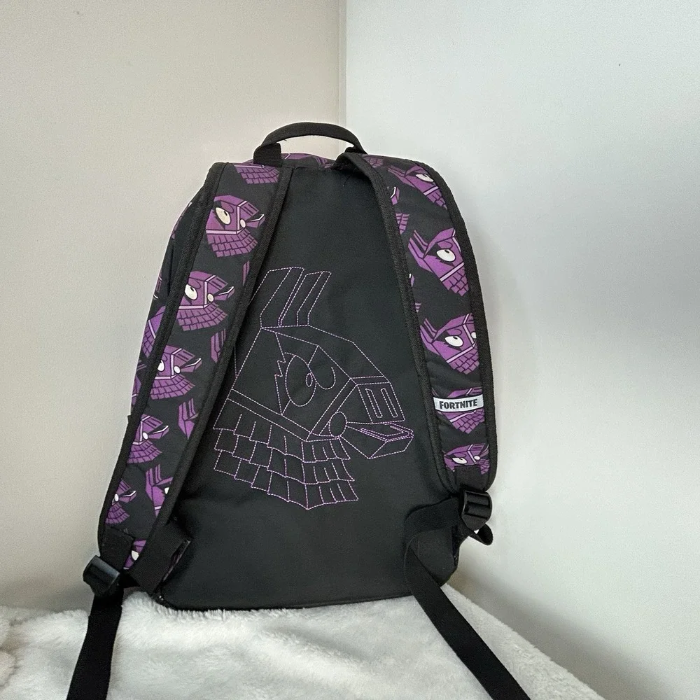 Fortnite Loot‎ Supply Llama  Backpack Kids Purple Black Medium Size